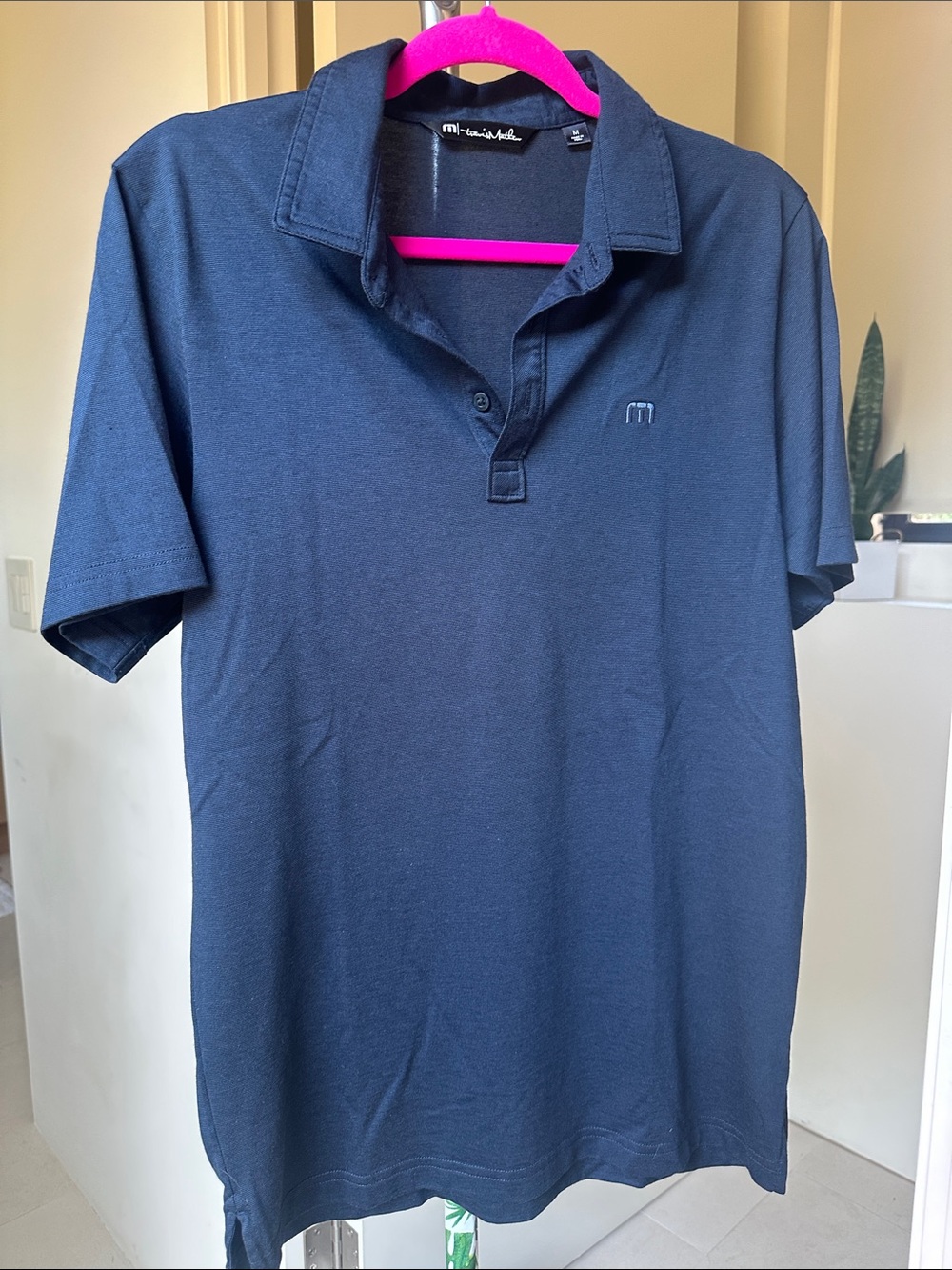 Travis Mathew Dark Blue Polo Shirt